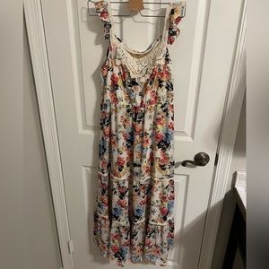 Floral Midi Long Dress in size M